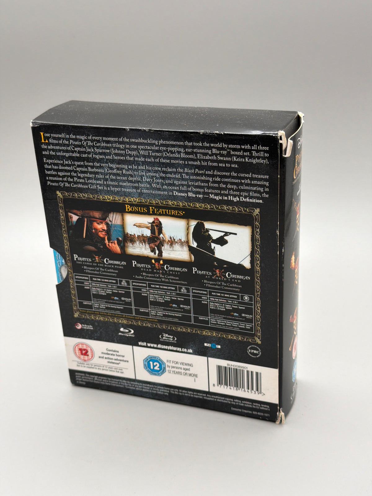 Pirates of the Caribbean - Triple Boxset (Blu-ray)