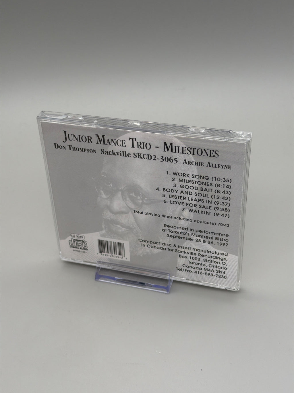 Junior Mance - Milestones (CD)