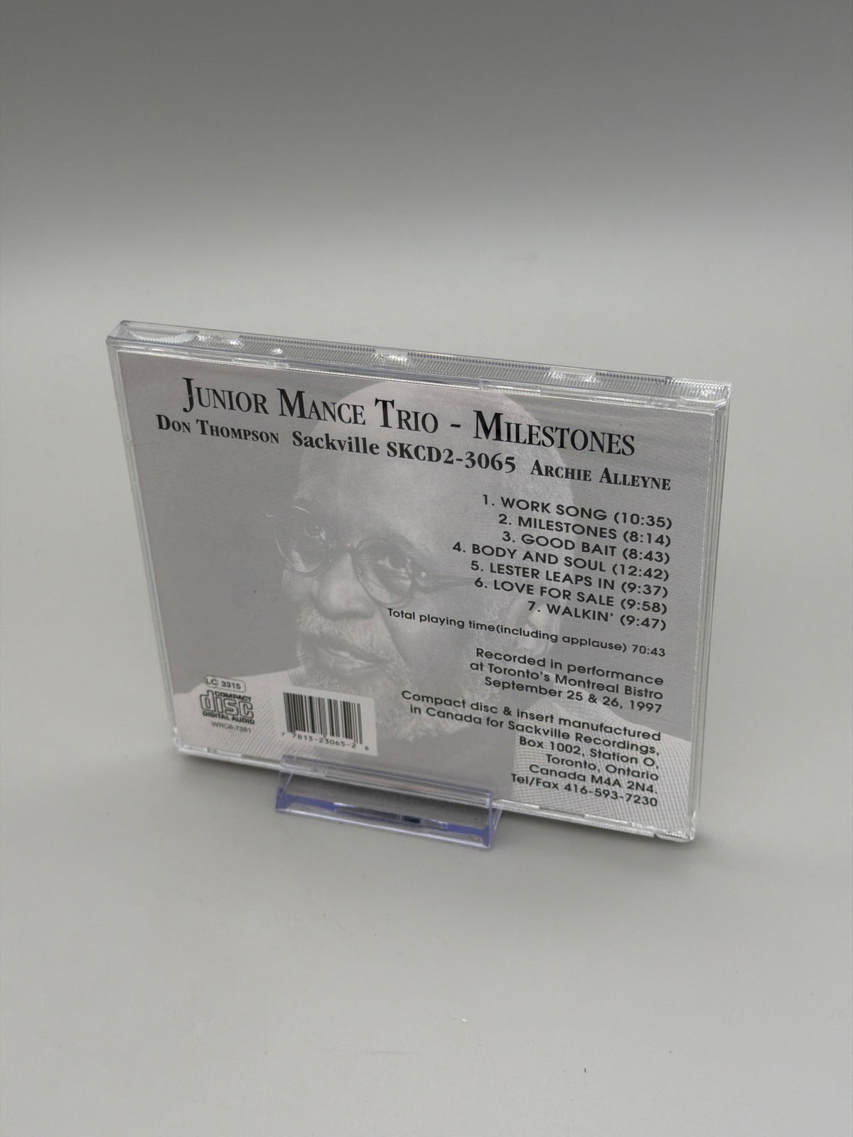 Junior Mance - Milestones (CD)