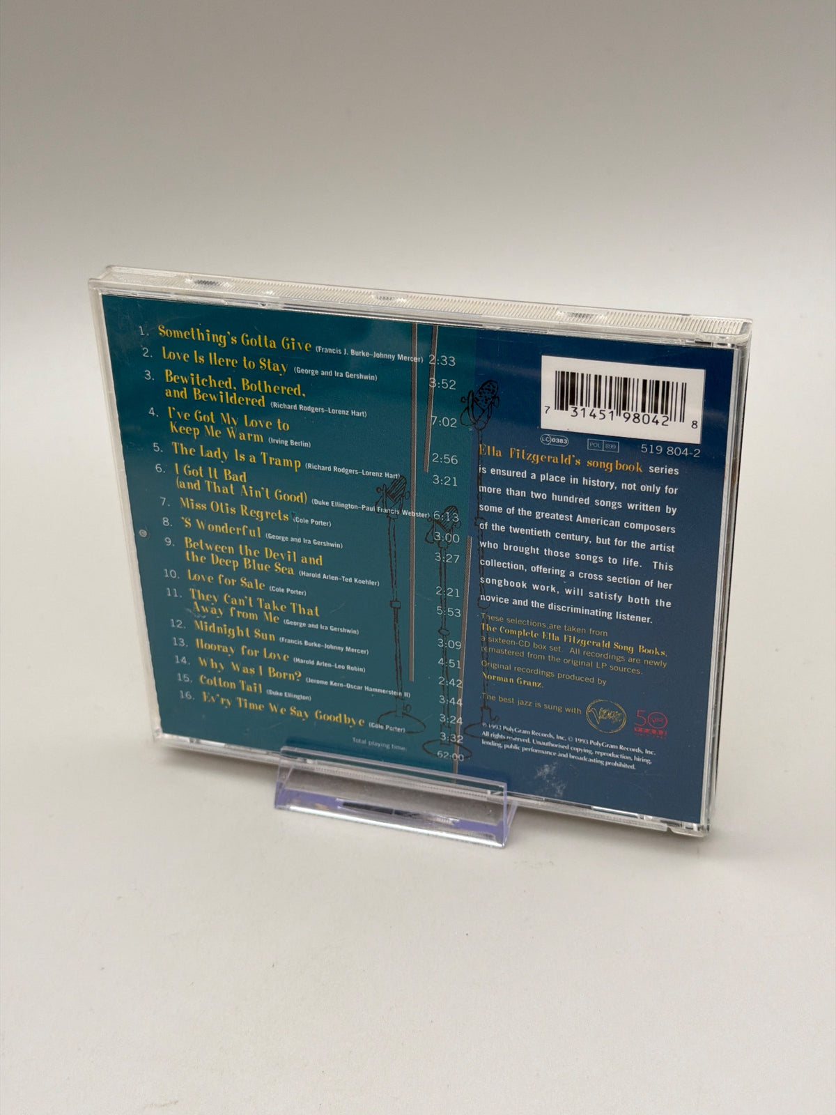 Ella Fitzgerald - Best of Song Book Sessions - Music & Performance -