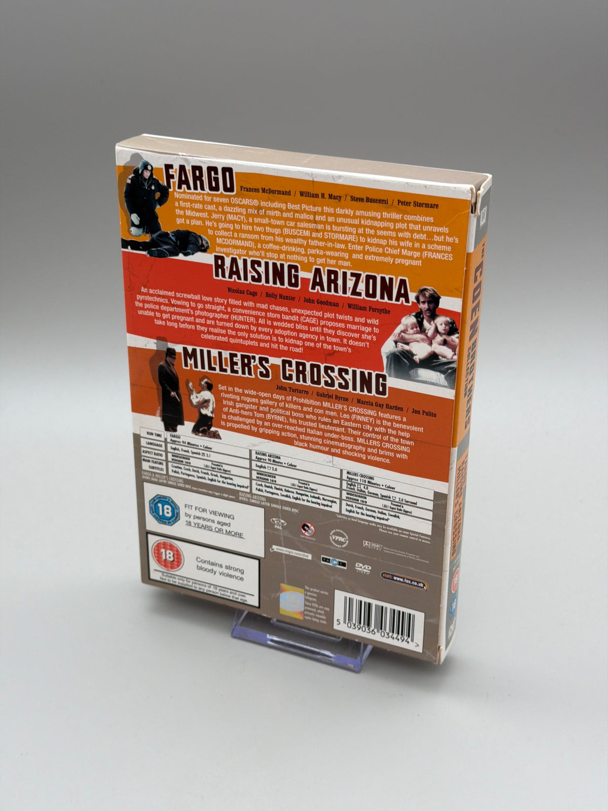 The Coen Brothers Collection - Fargo/raising Arizona/millers Crossing