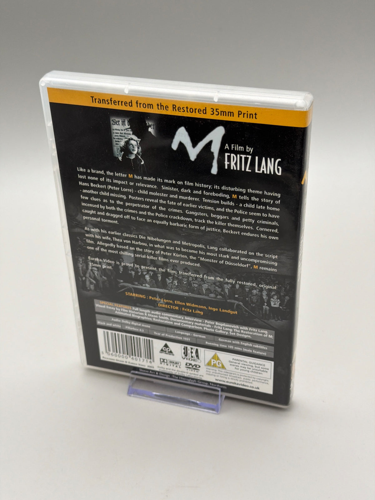 M a Film by Fritz Lang (DVD)